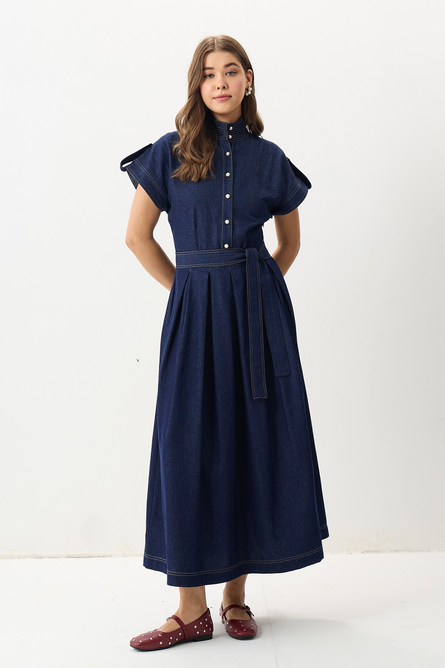Blue Nocturne Midi Dress