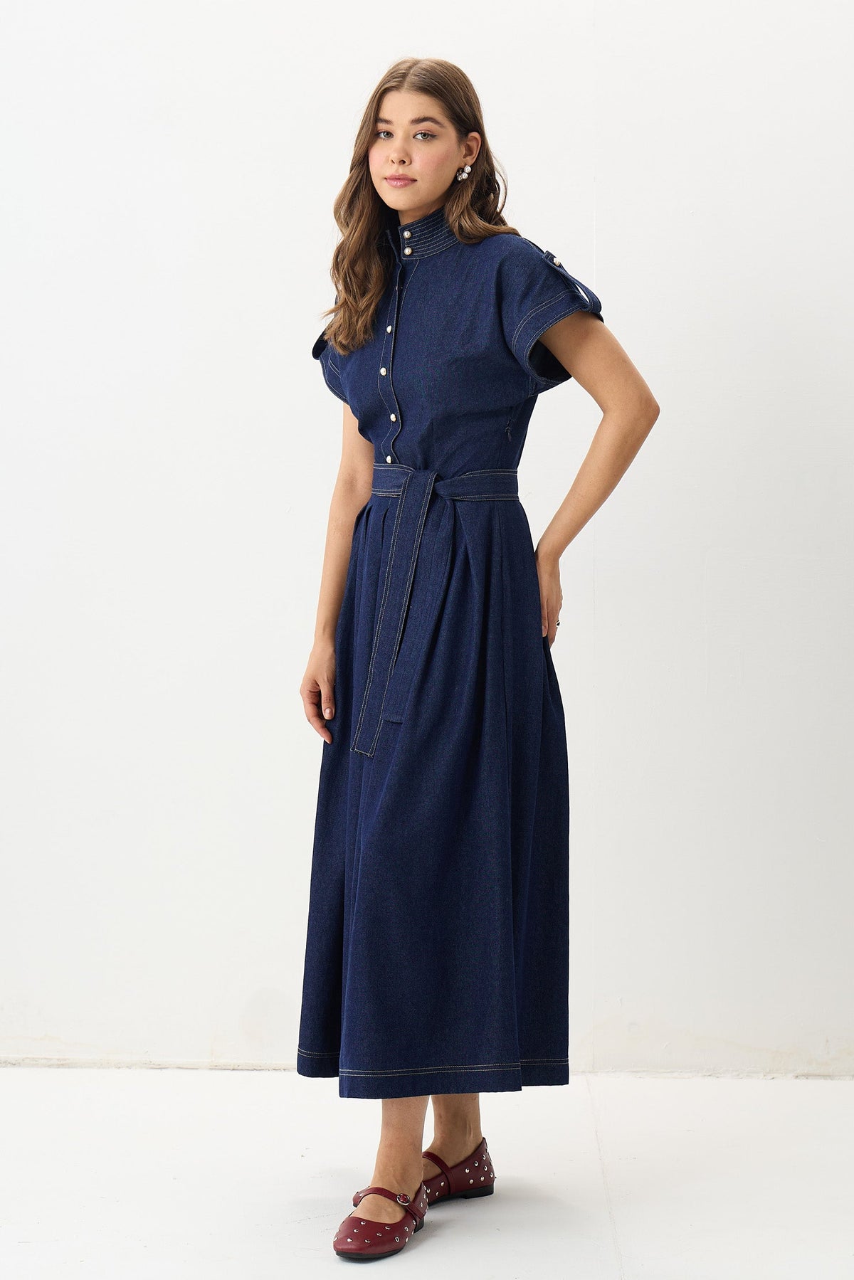 Blue Nocturne Midi Dress