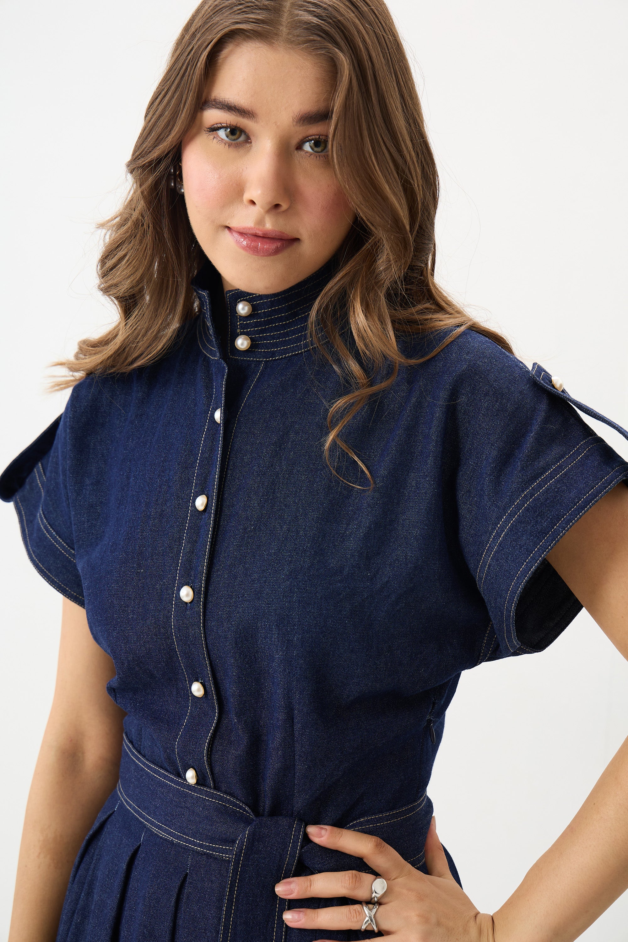 Blue Nocturne Midi Dress