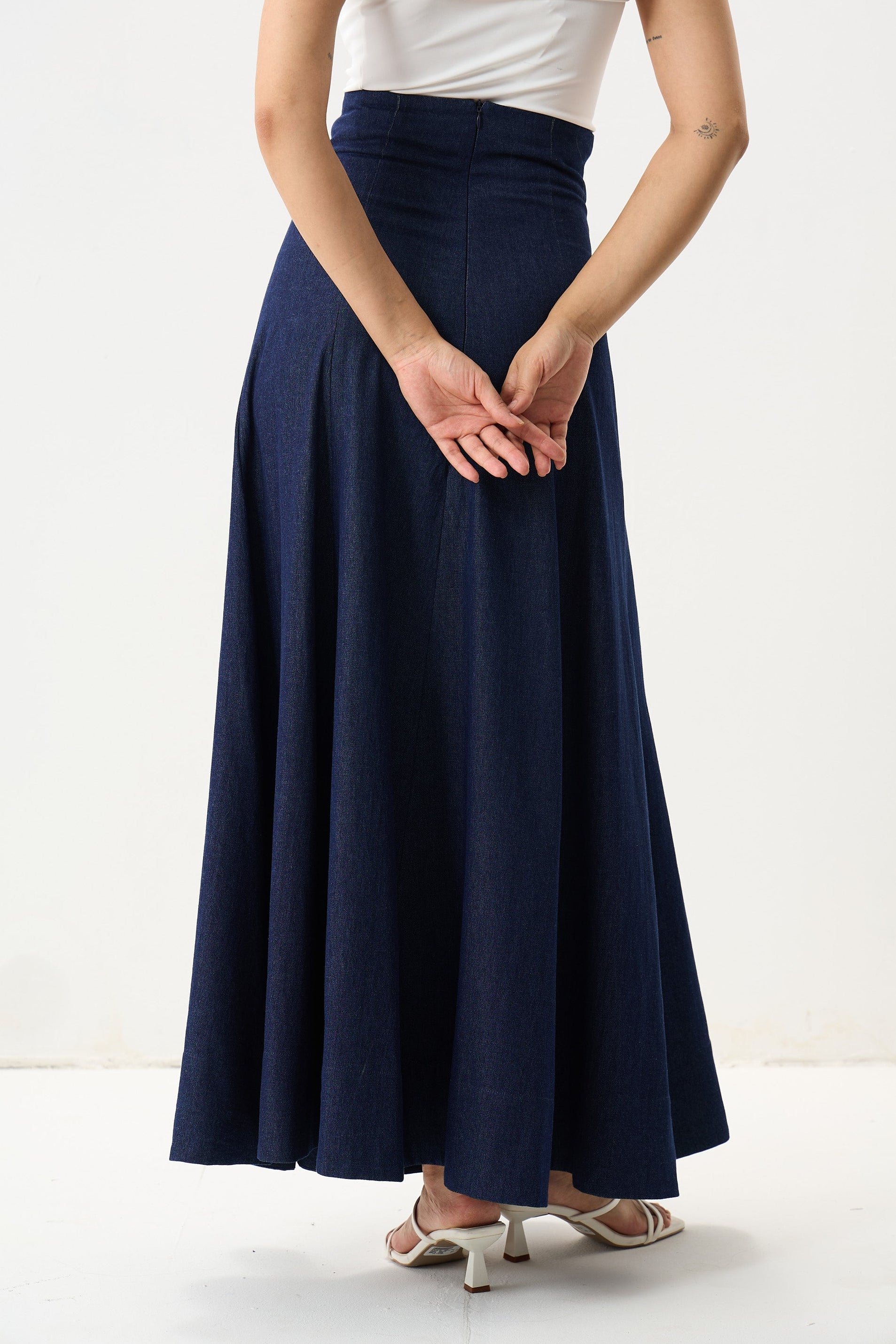 The Indigo Flare Skirt
