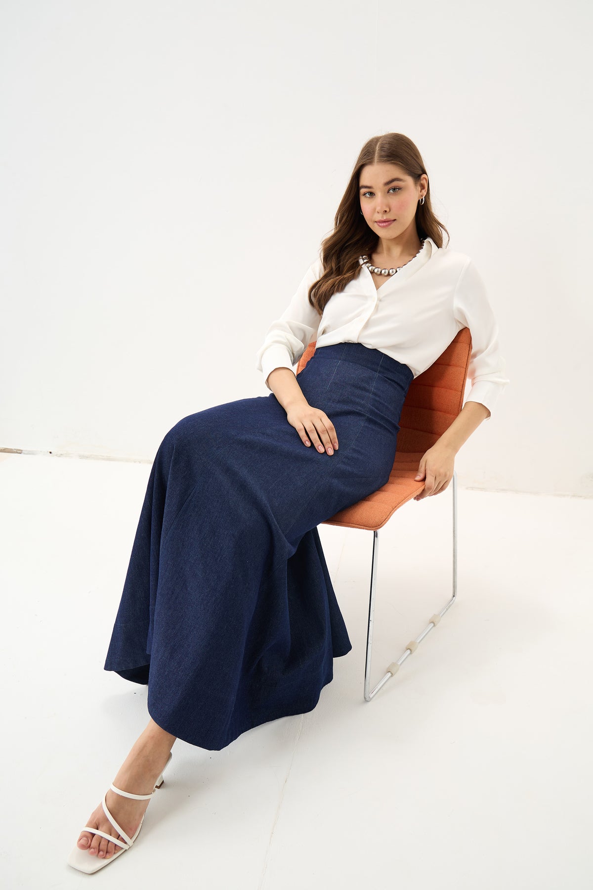 The Indigo Flare Skirt