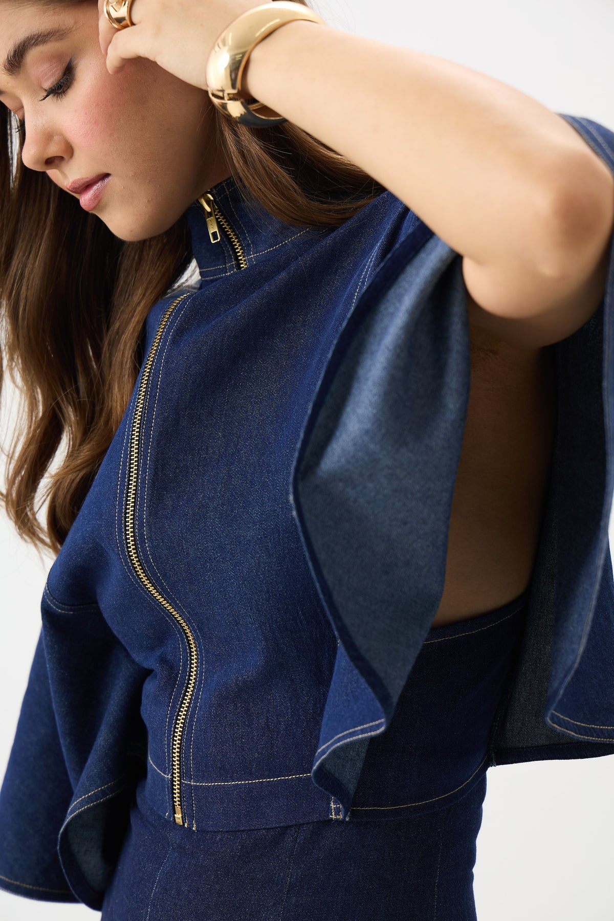 The Indigo Cape Top