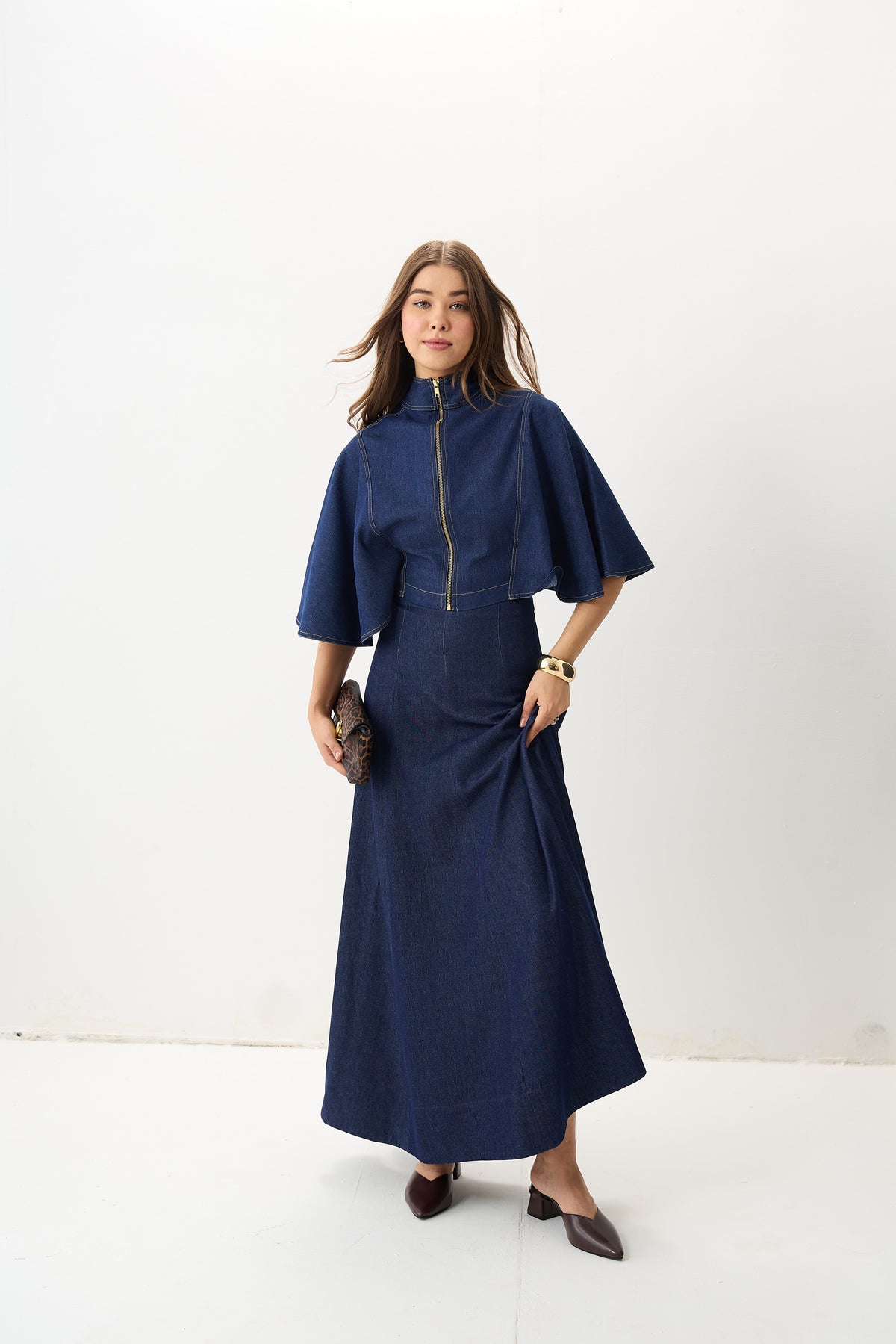The Indigo Cape Top