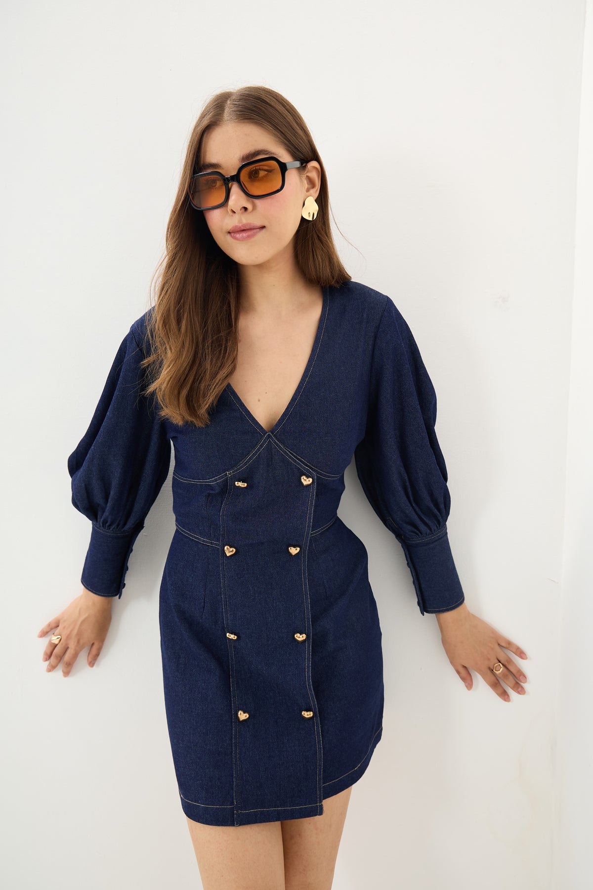 The Heartline Denim Mini