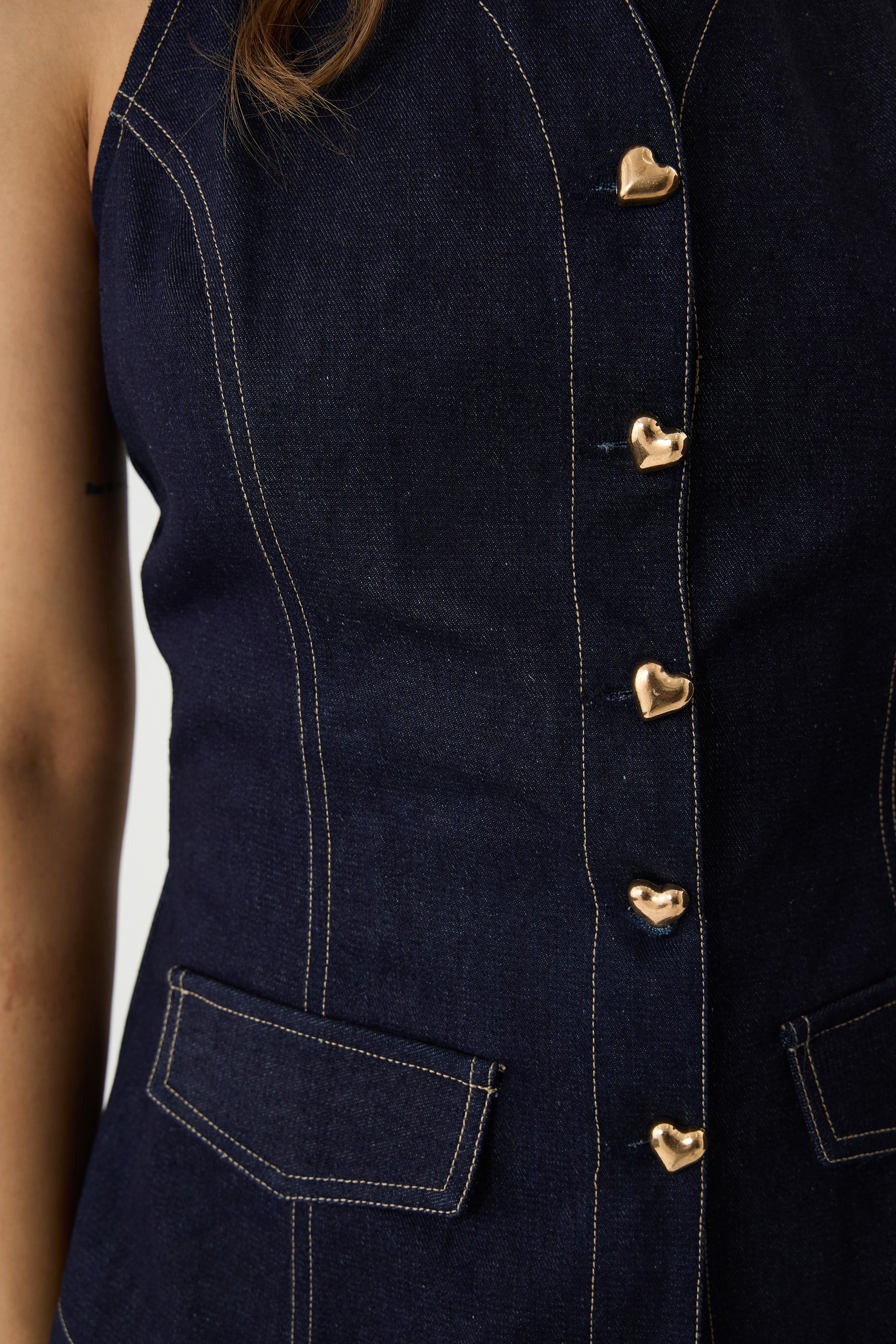 The Milan Denim Top