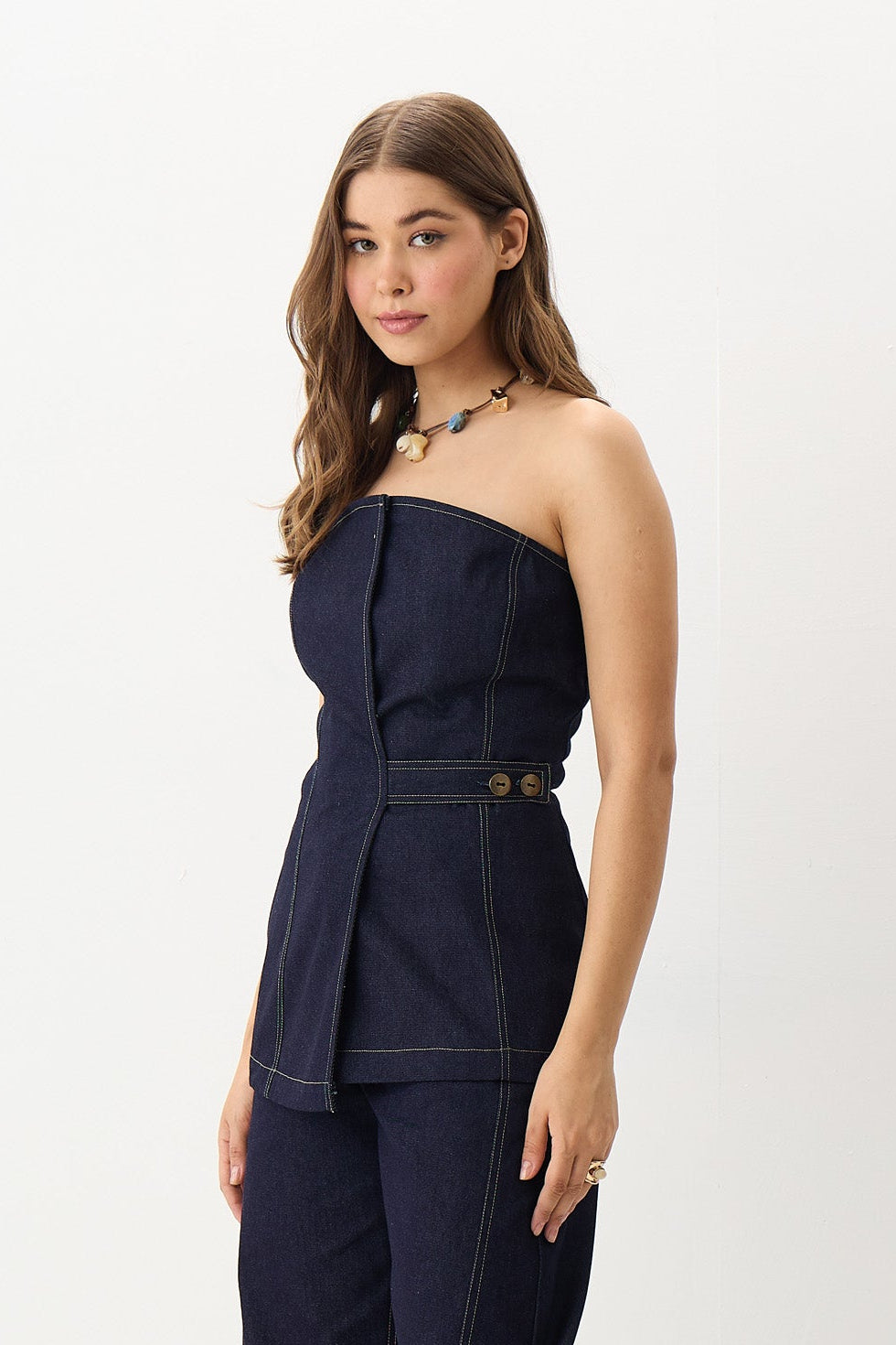 The Denim Drape Set