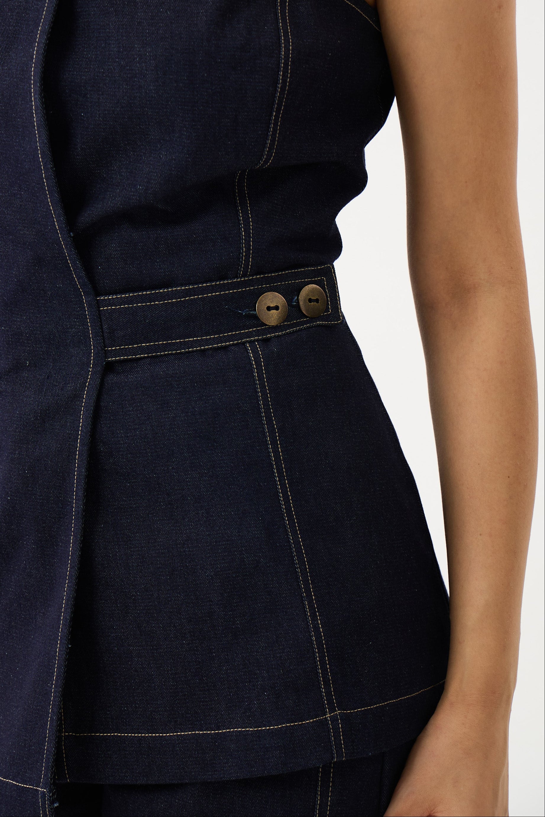 The Denim Drape Set