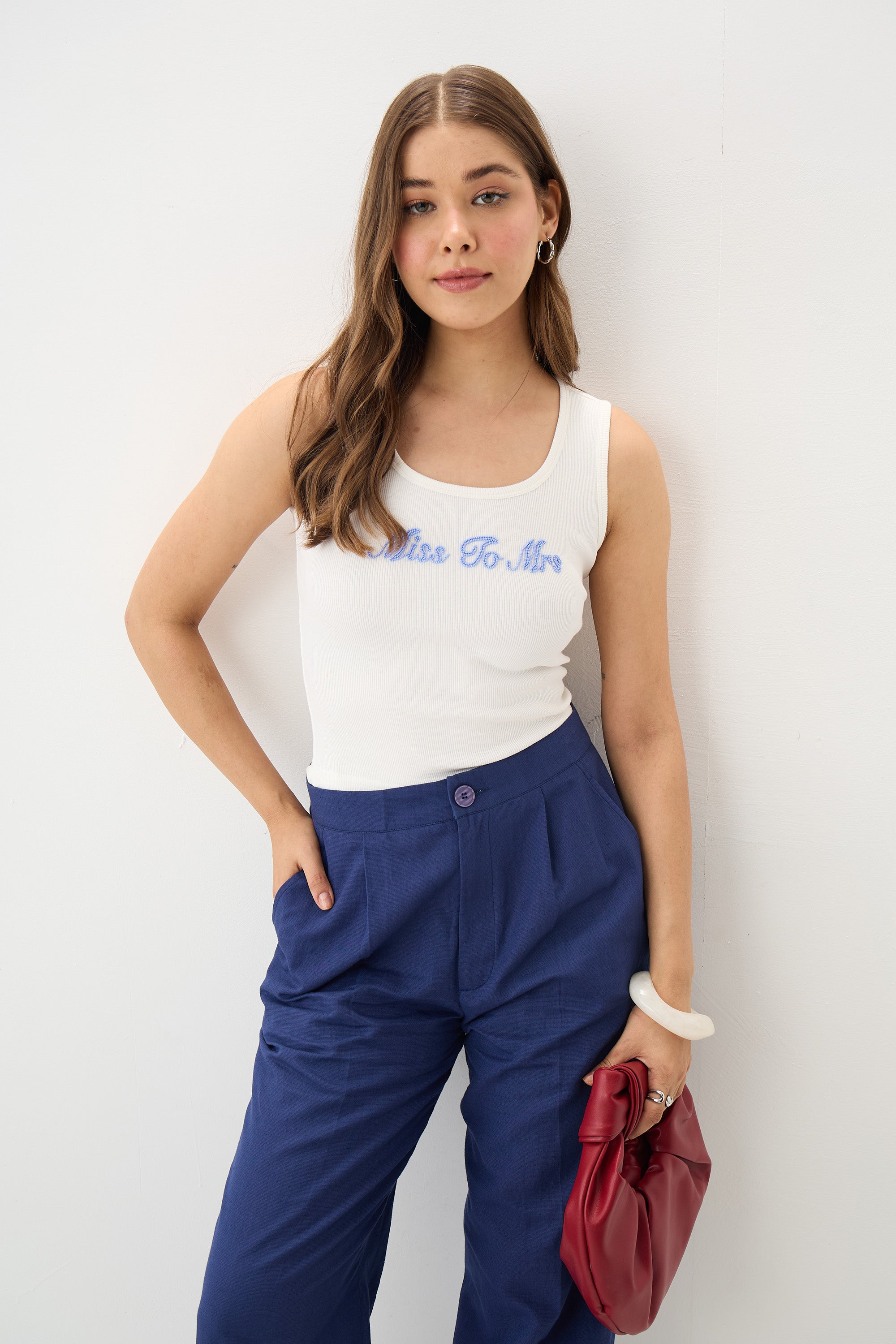 Linen Wide-Leg Pants