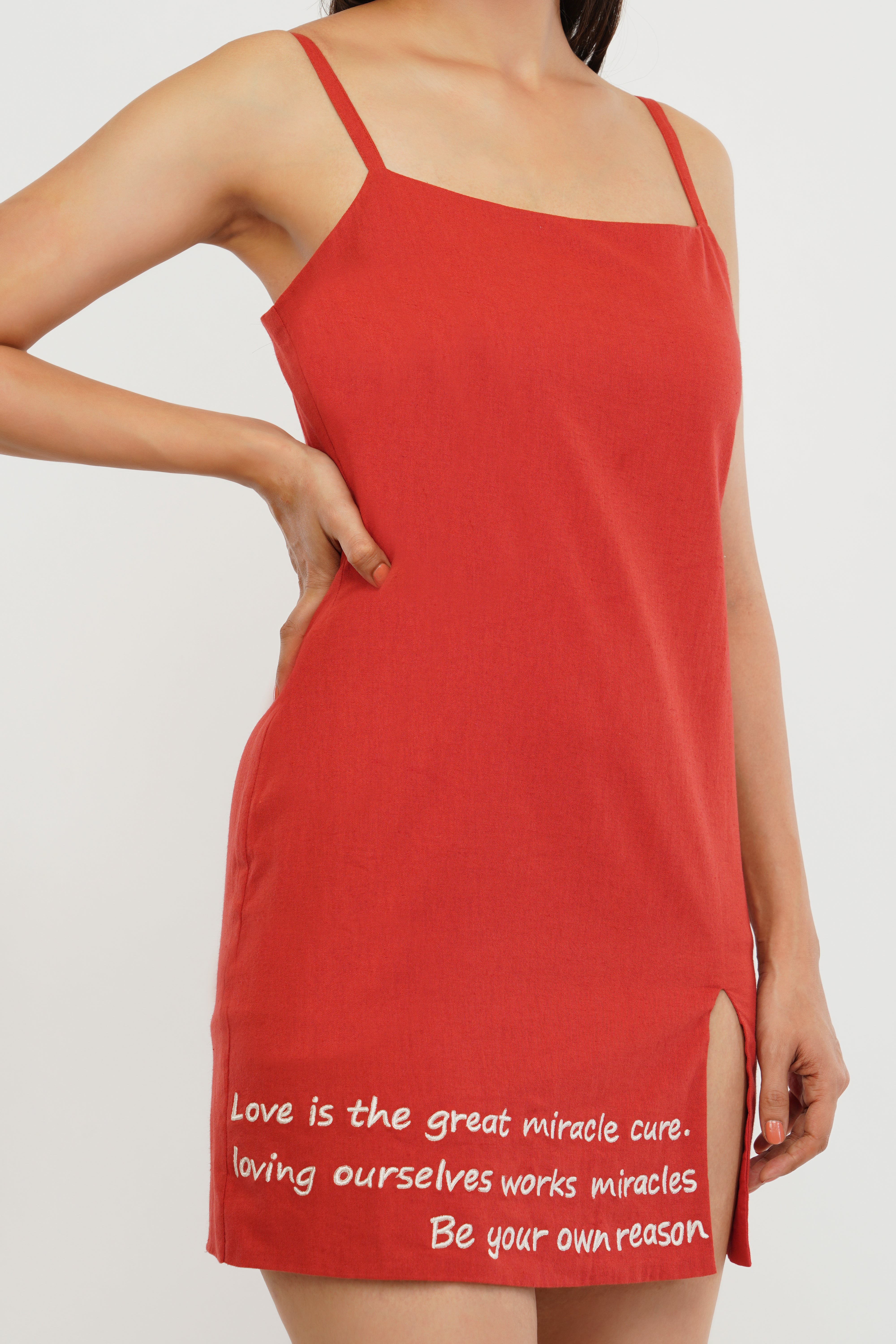 Embroidered Diary Dress