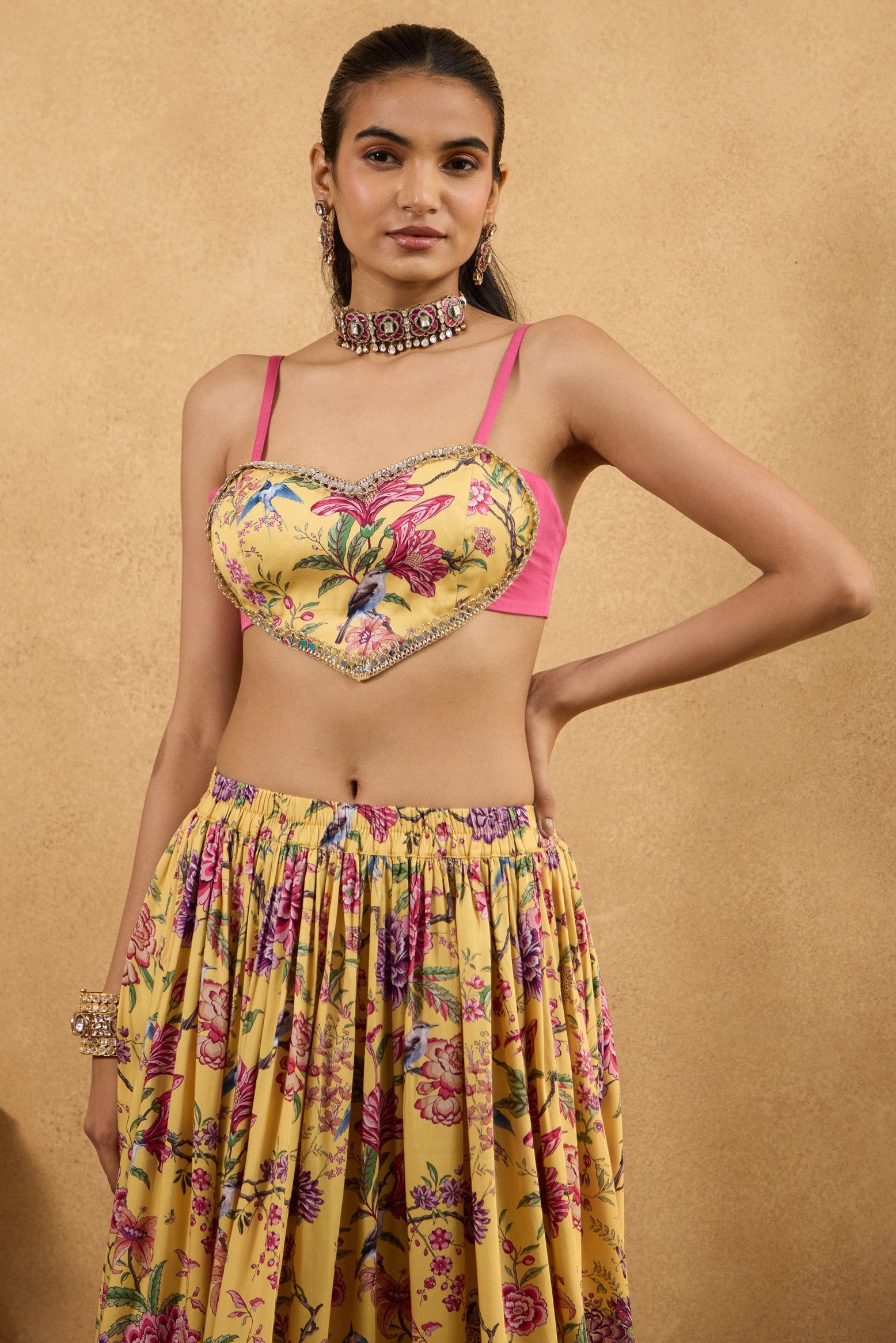 Sunehri Mohabbat Lehenga