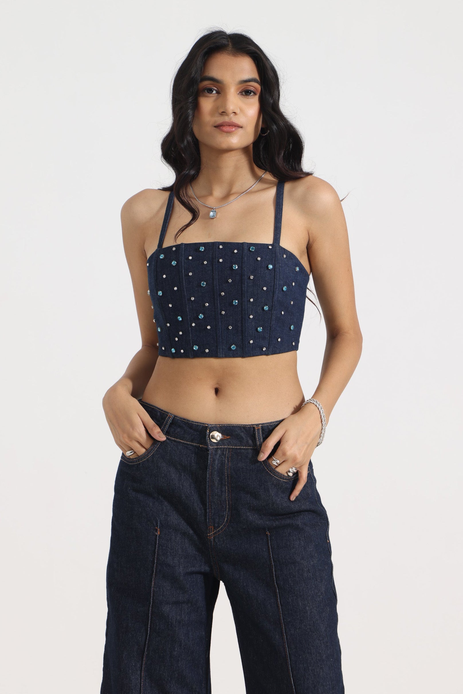 Stardust Denim Corset