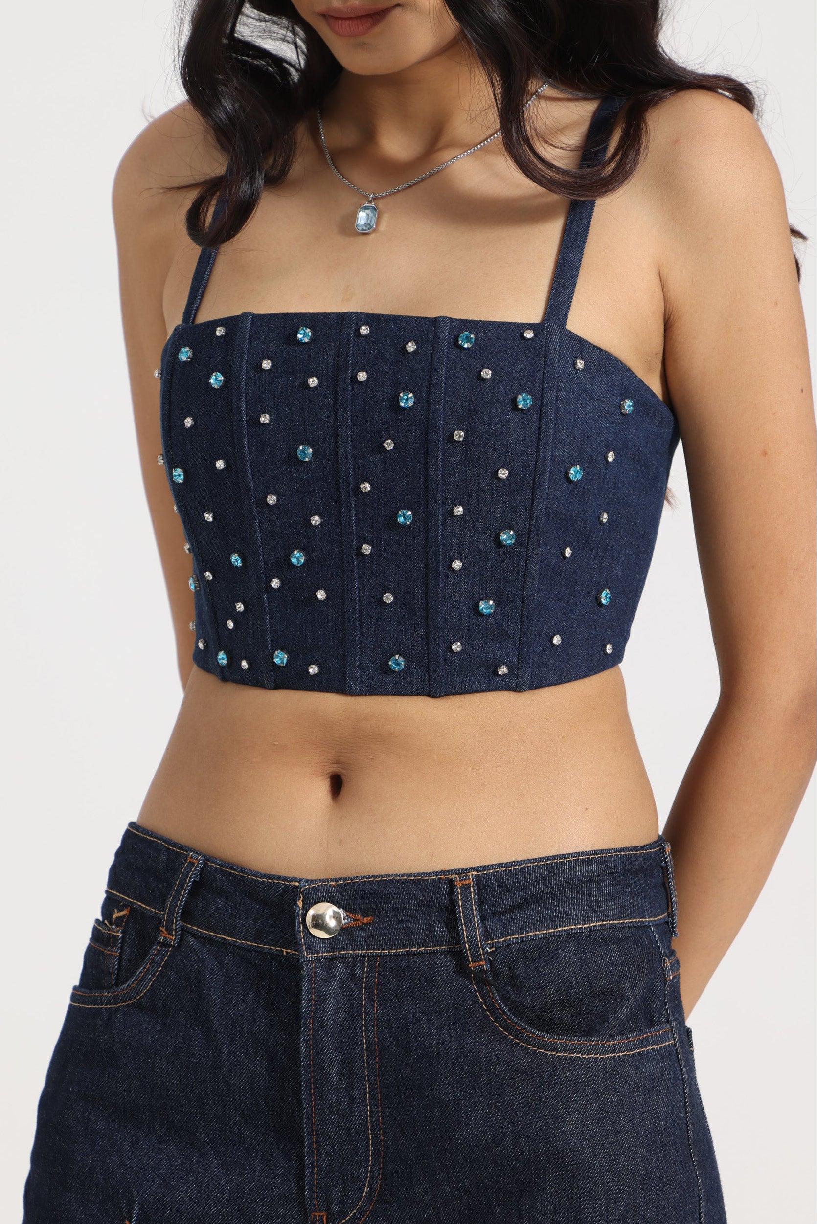 Stardust Denim Corset