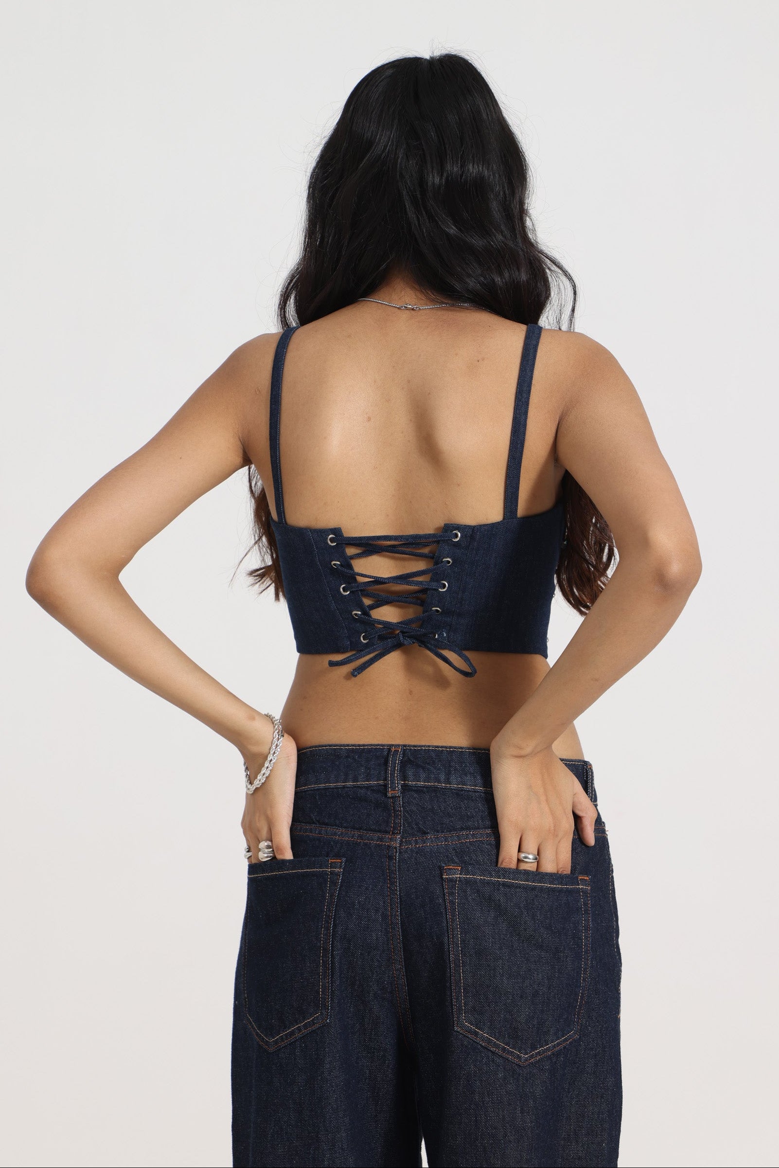 Stardust Denim Corset