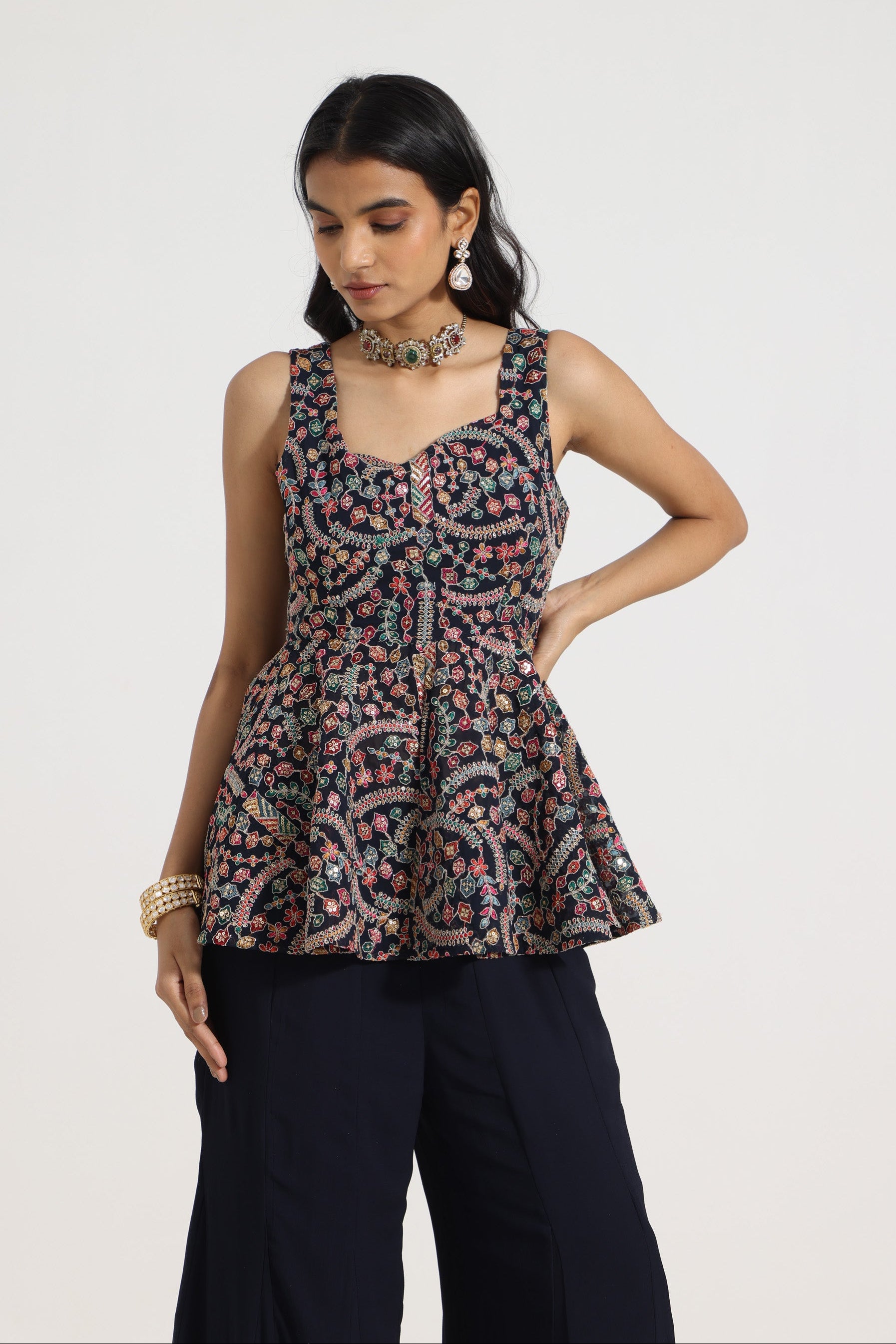 Chandni Raat Peplum Set