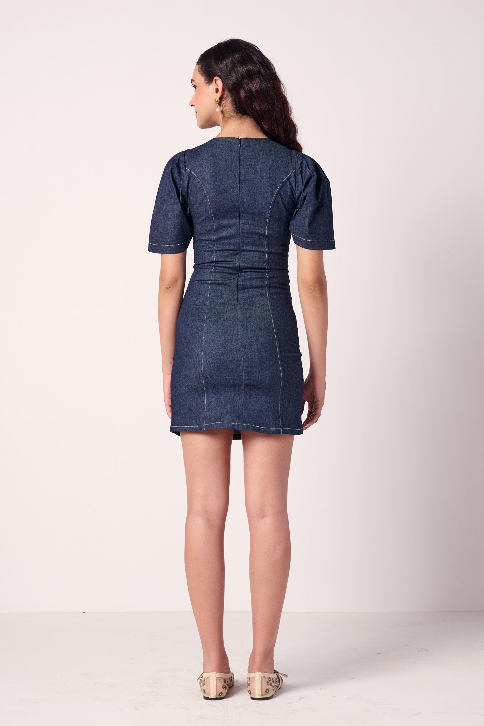 Sunset Souvenir Denim Dress