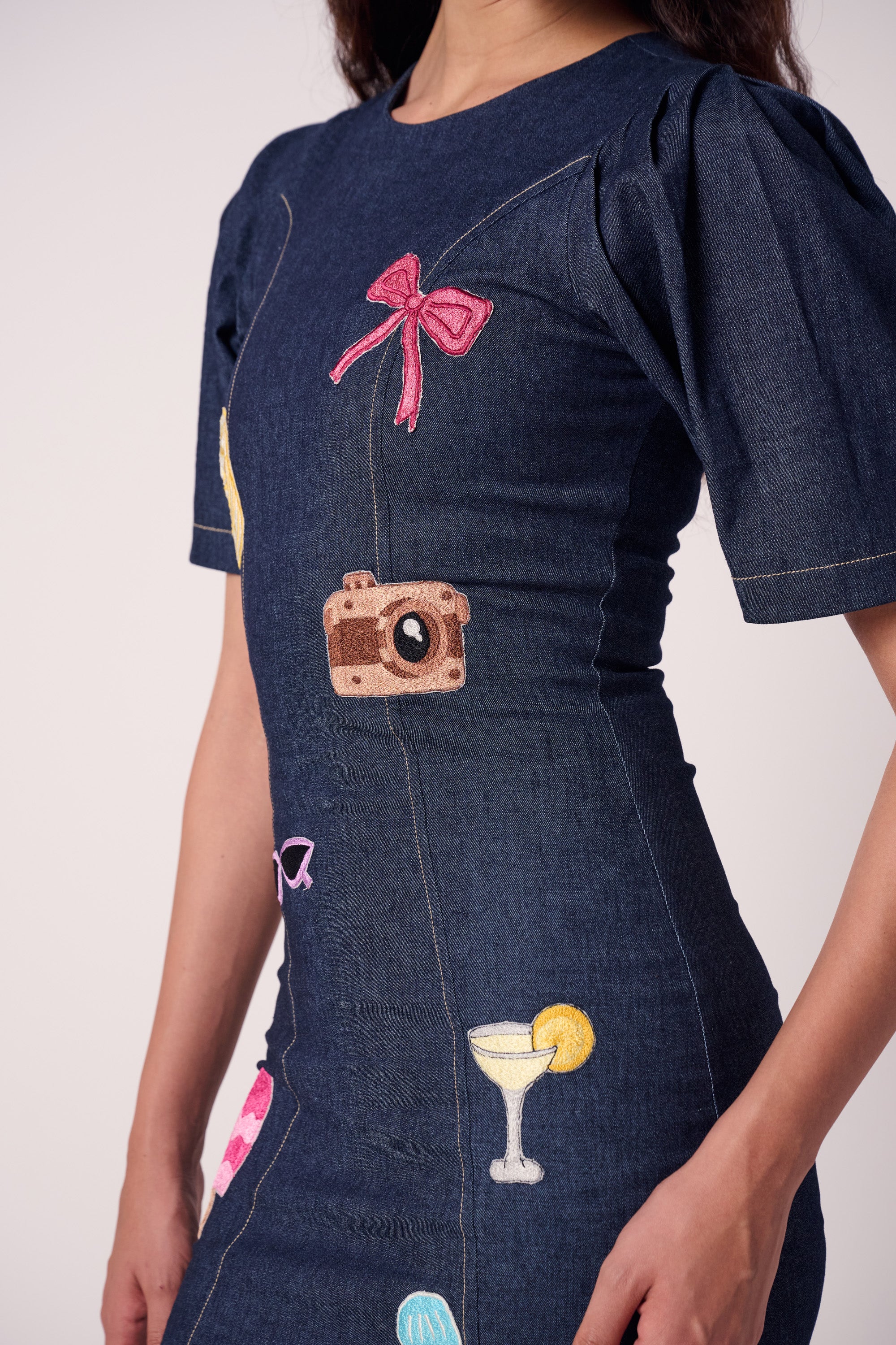 Sunset Souvenir Denim Dress