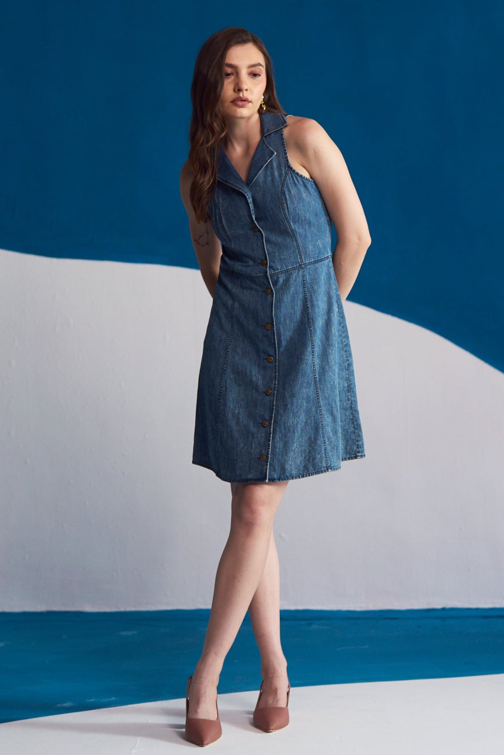 The Riviera Tailored Denim Dress