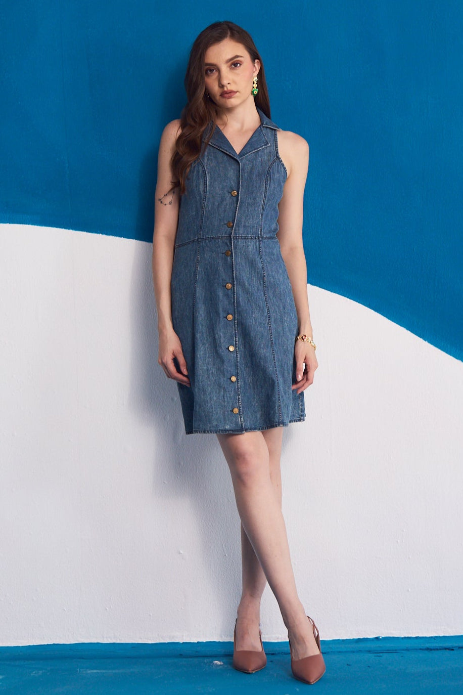 The Riviera Tailored Denim Dress