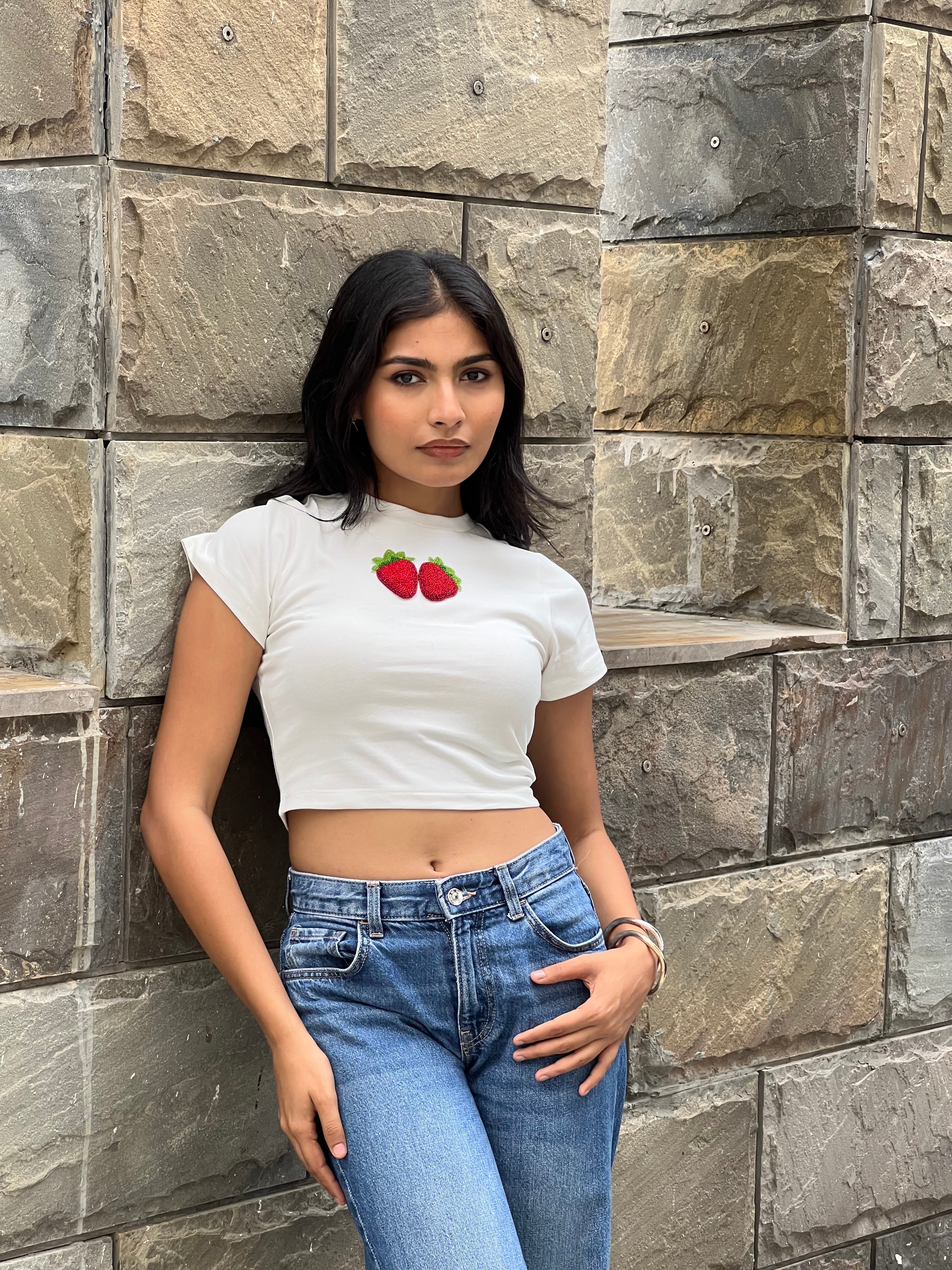 Strawberries Baby Tee