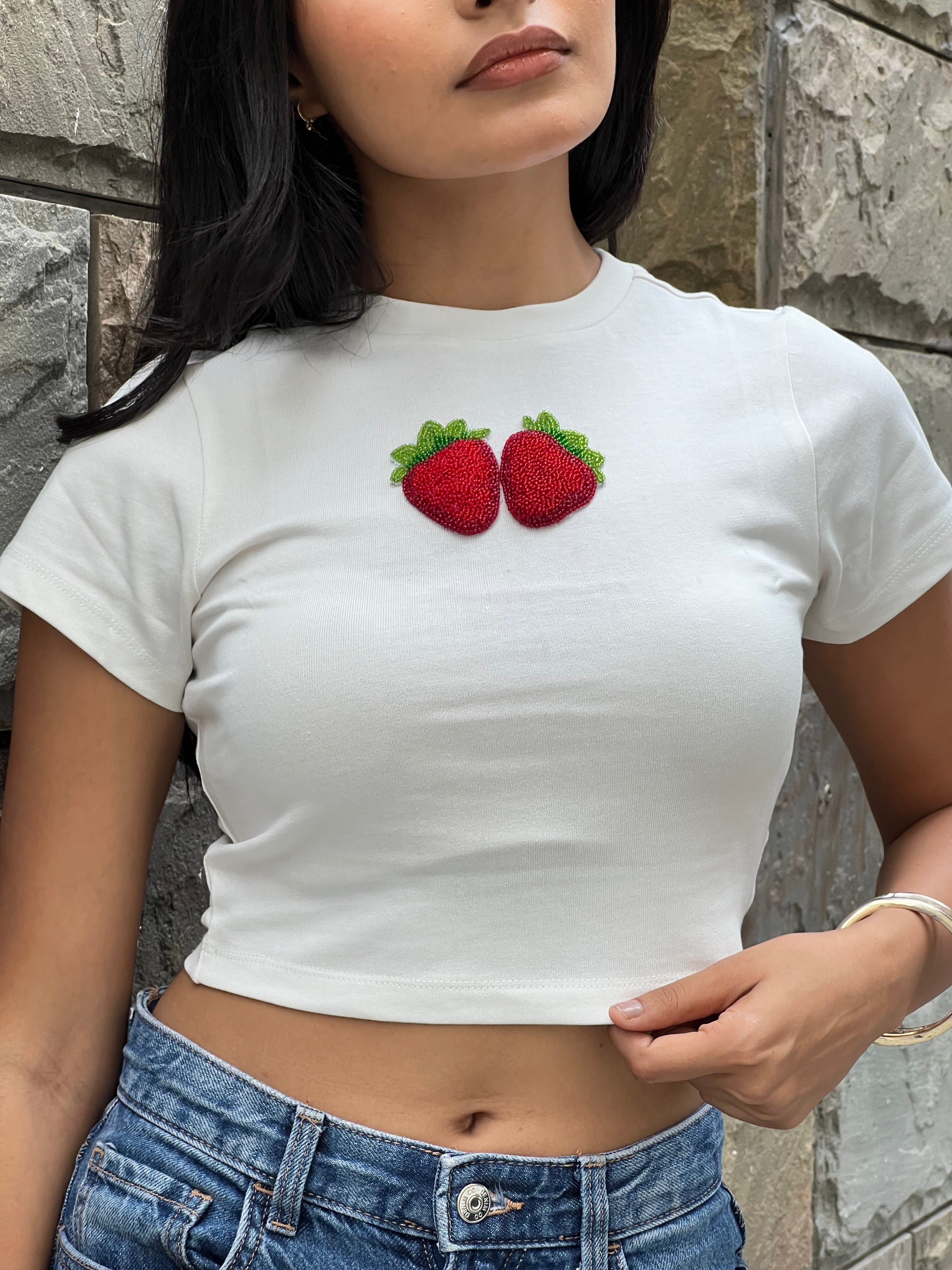 Strawberries Baby Tee