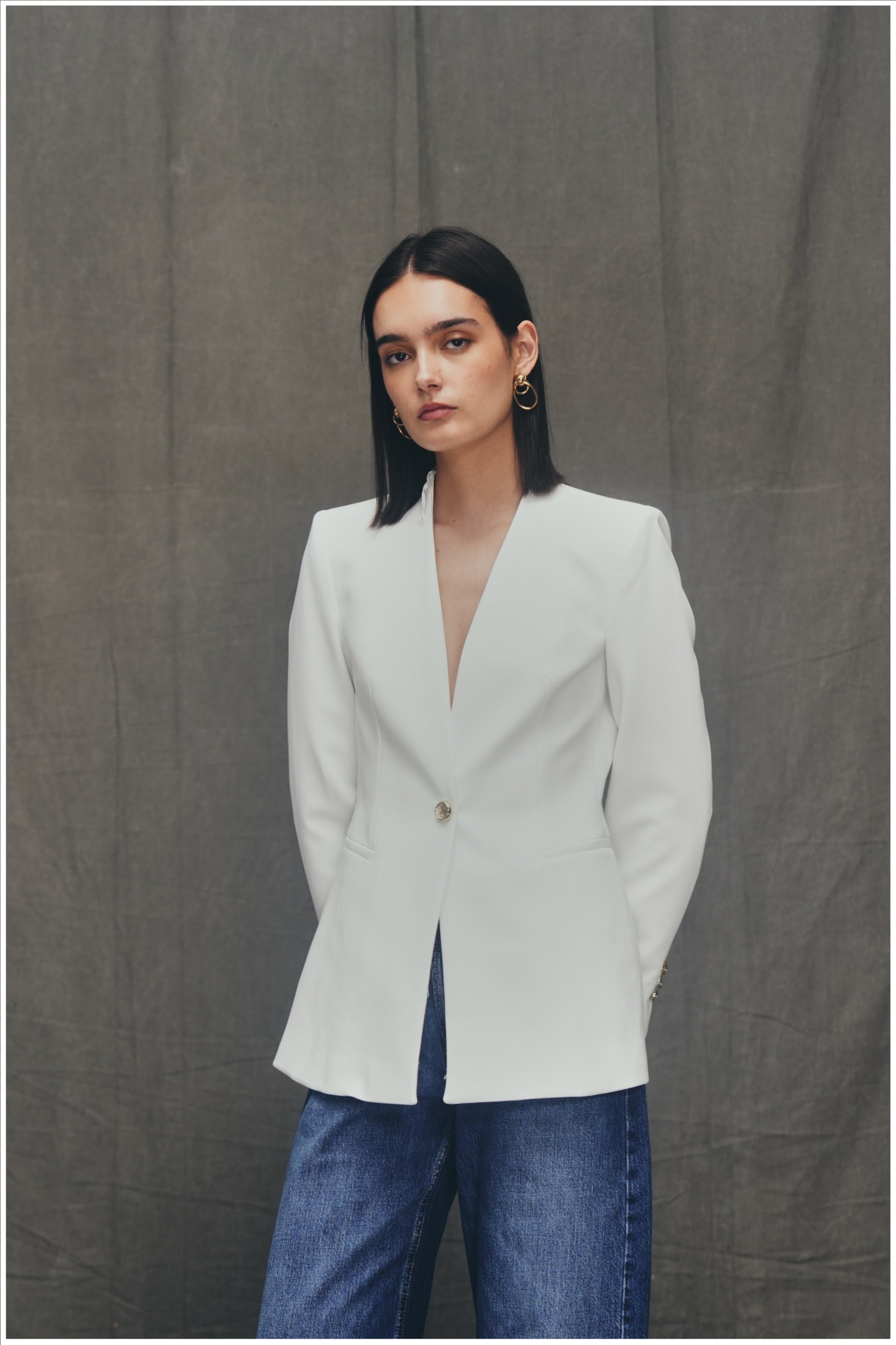 The Power White Blazer