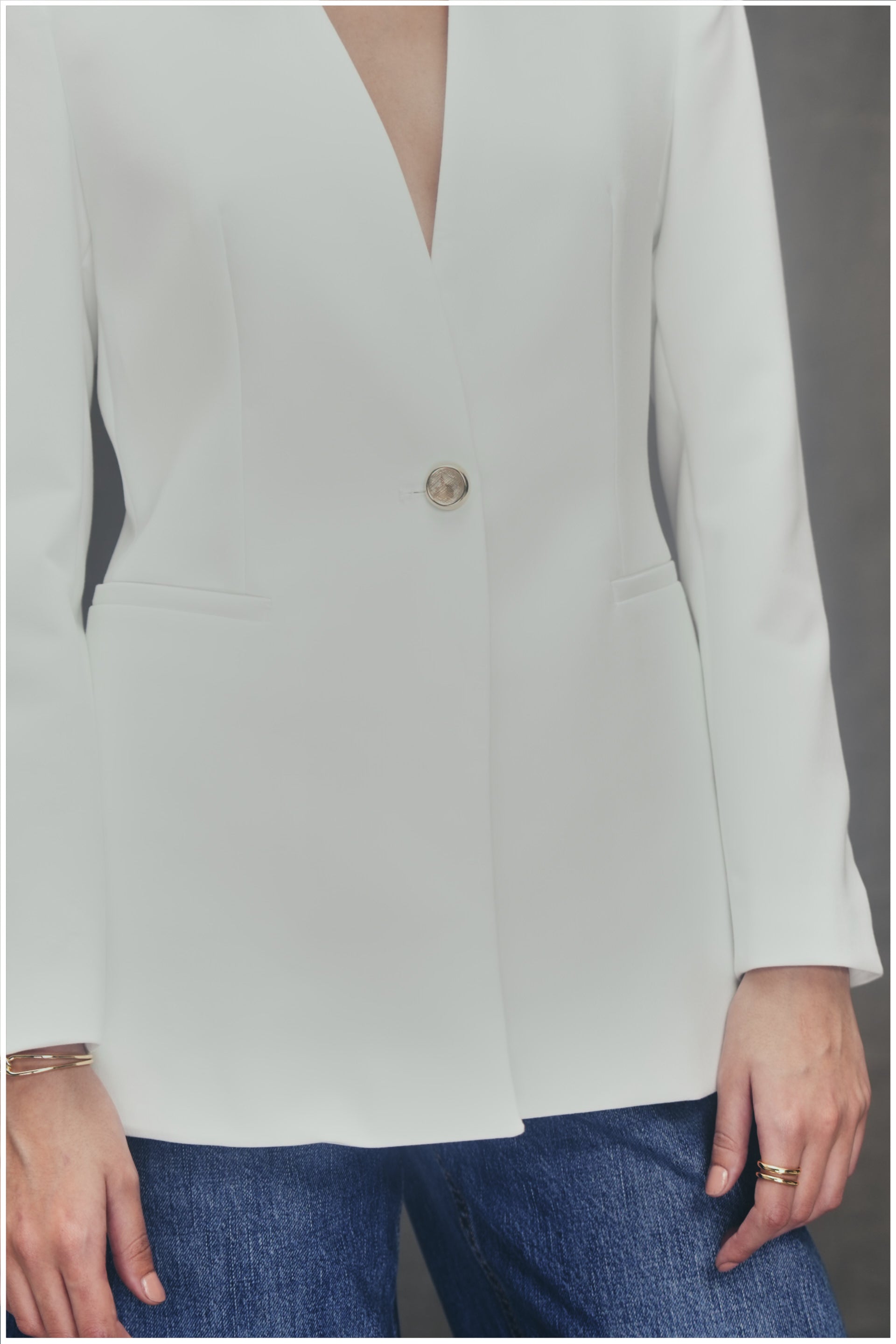 The Power White Blazer