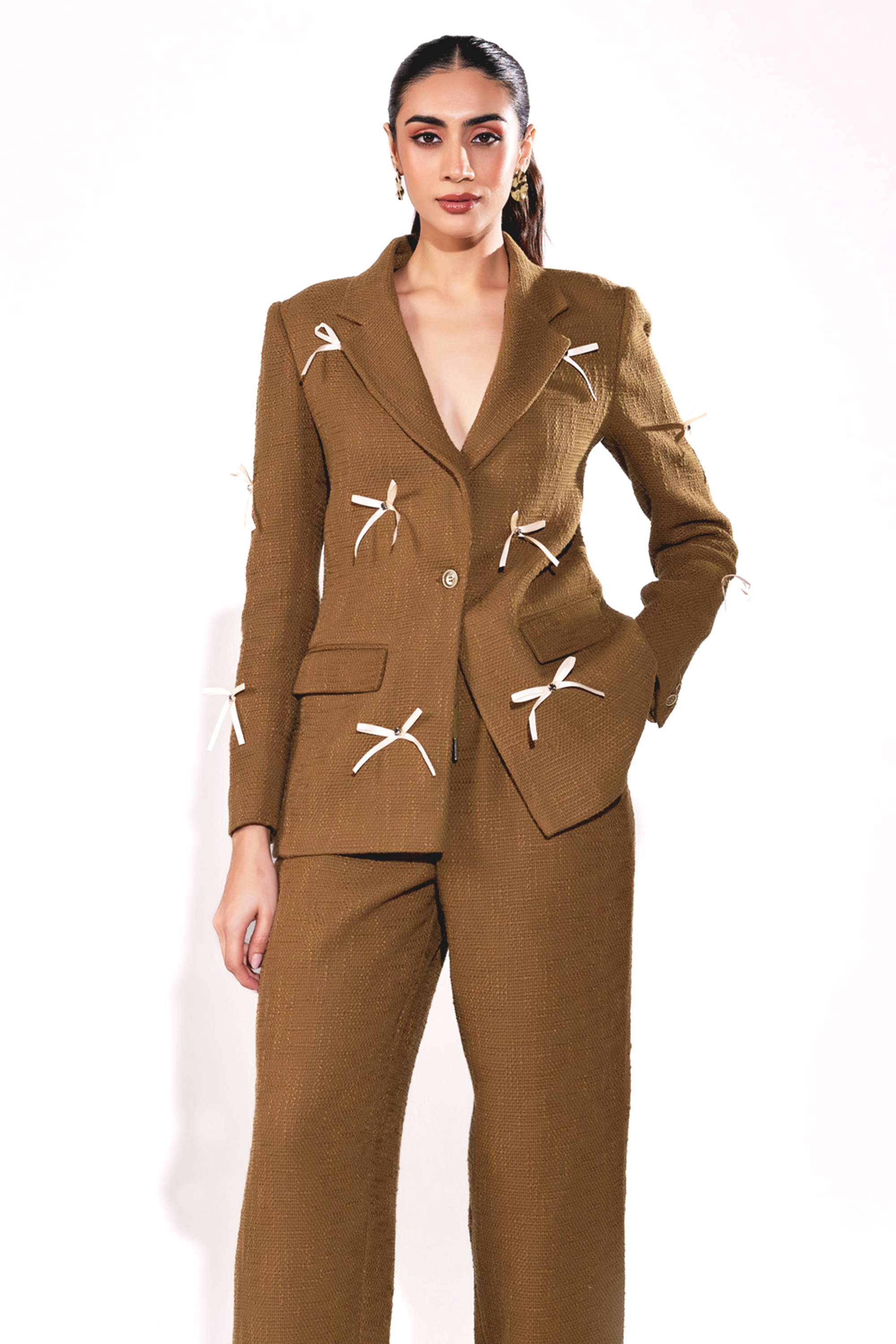 Elegant Khaadi Bow Blazer