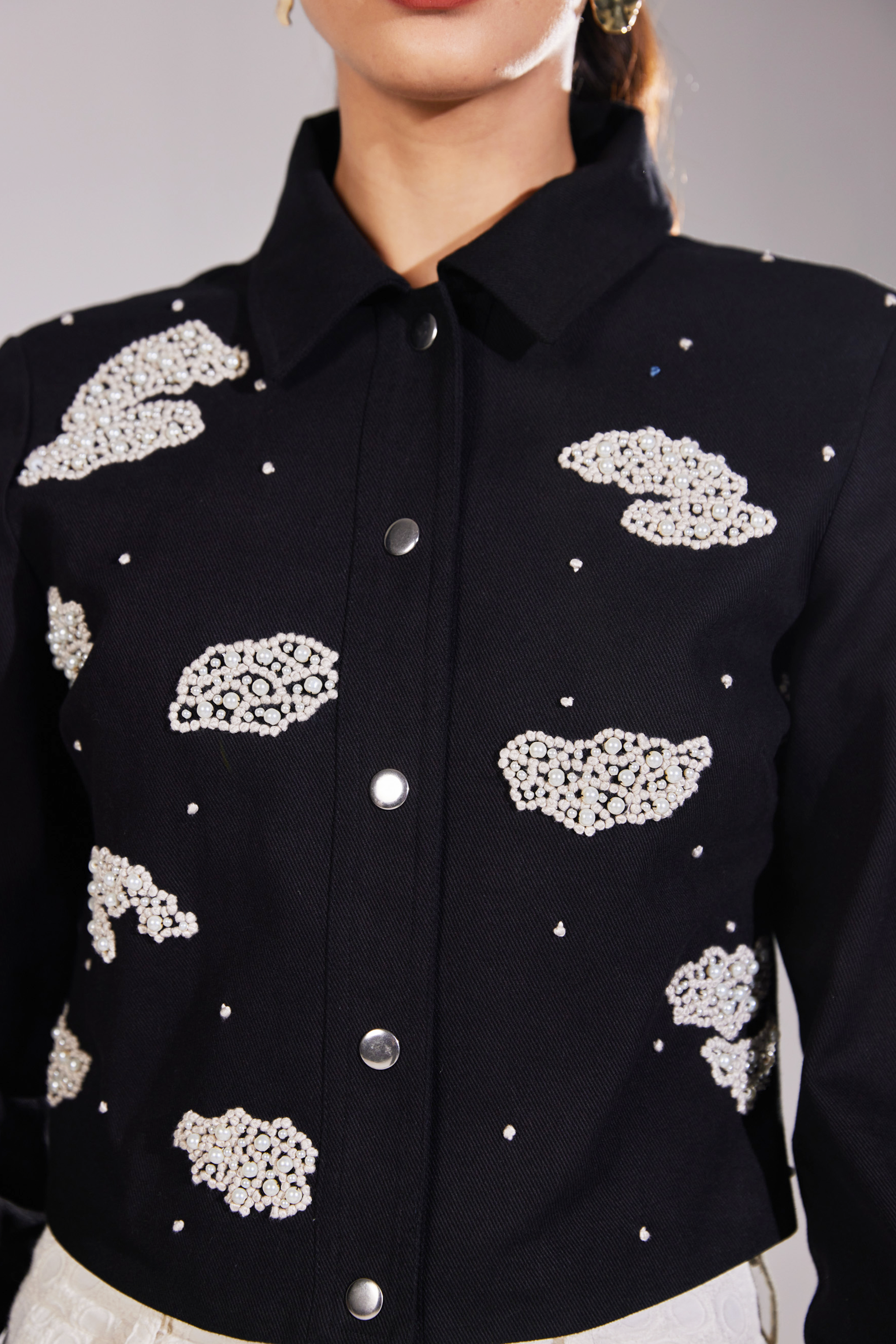 Hand Embroidered Celestial Dreams Jacket