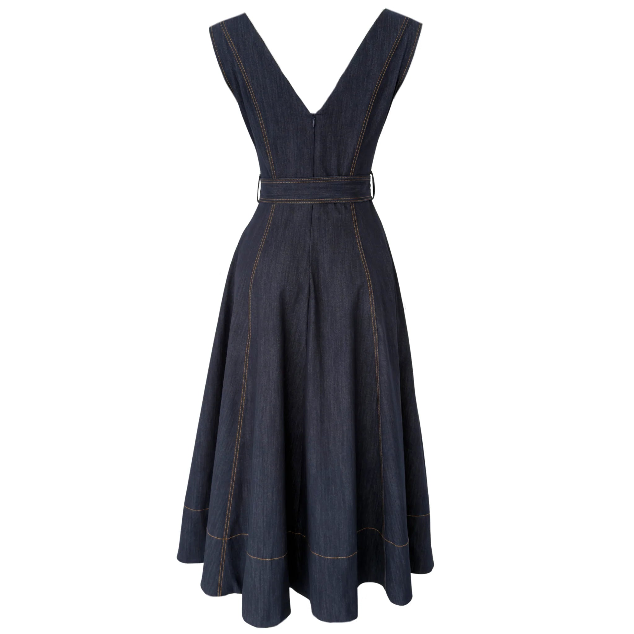 Denim Poise Midi Dress